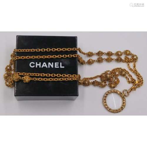 JEWELRY. Vintage Chanel Multi-Chain Necklace with