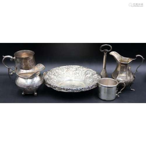 SILVER. 7 Pcs. of American and Continental Silver.