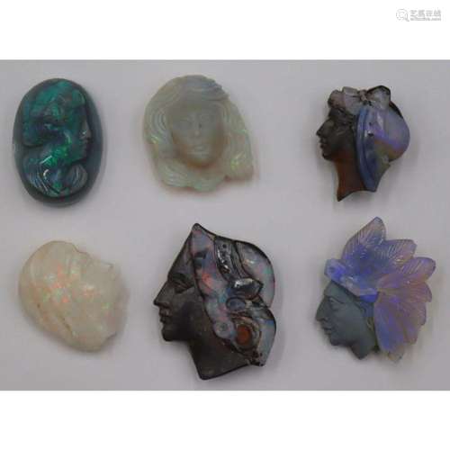 JEWELRY. Collection of Unmounted Carved Opals.