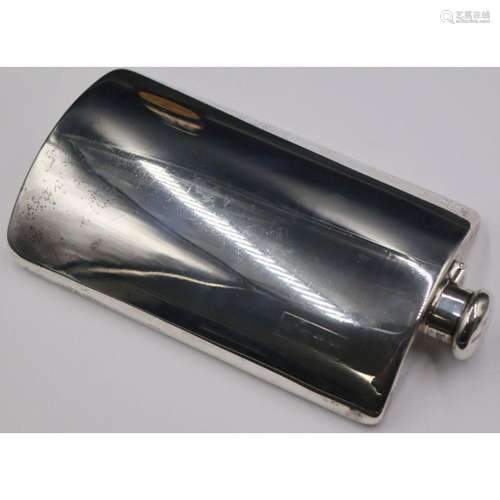 STERLING. Large Tiffany & Co. Sterling Flask.