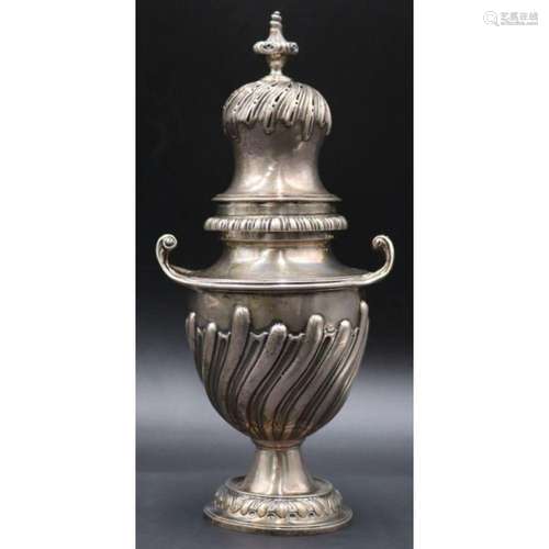 SILVER. Antique English Silver Muffineer.