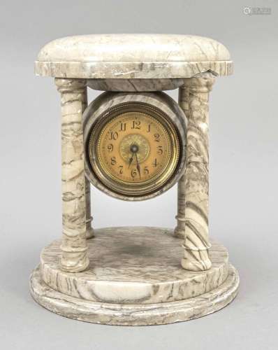 Marble clock with pin lever mo