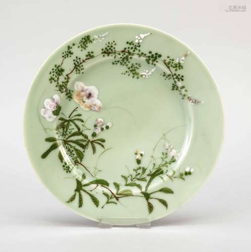 Enamel plate, China, 20th cent