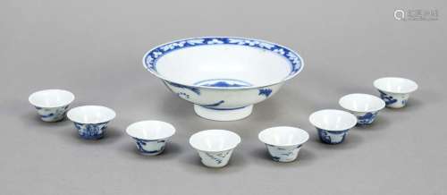 Blue and white bowl, China, pr