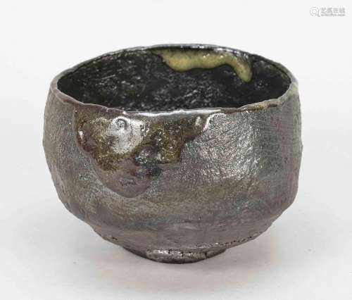 Large raku chawan, Japan, 20th