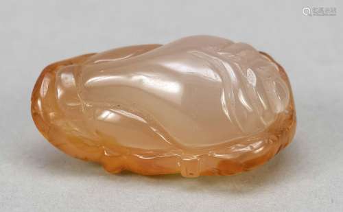 Hand carver, China, agate(?),