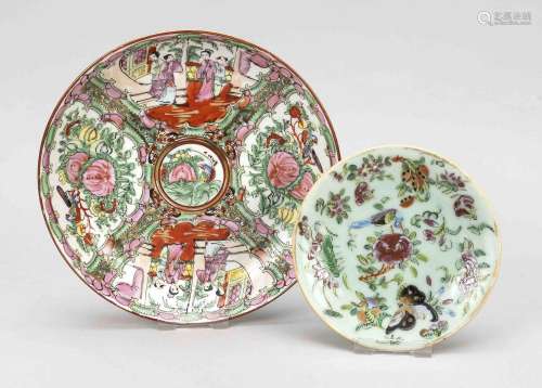Plate duo Canton ware, China,