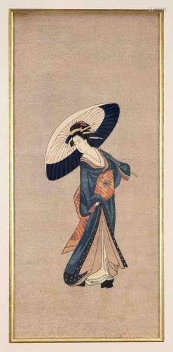 Two Japanese pictures ukiyo-e,
