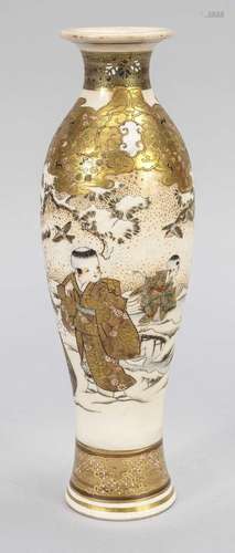 Slender Satsuma vase, Japan, 1