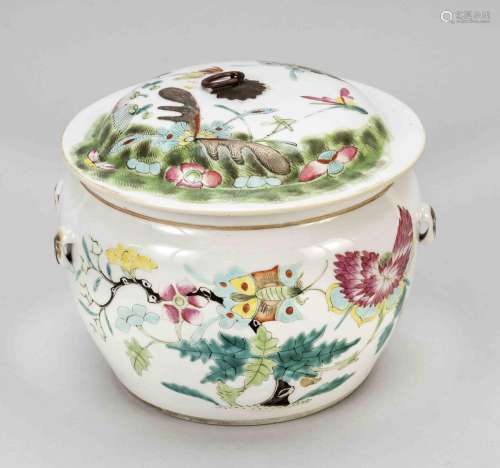 Tongzhi shoulder pot with lid,