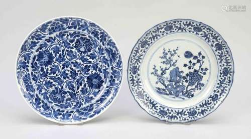 2 plates, China, Qing dynasty(