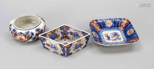 3 pieces Imari Japan, Arita, c