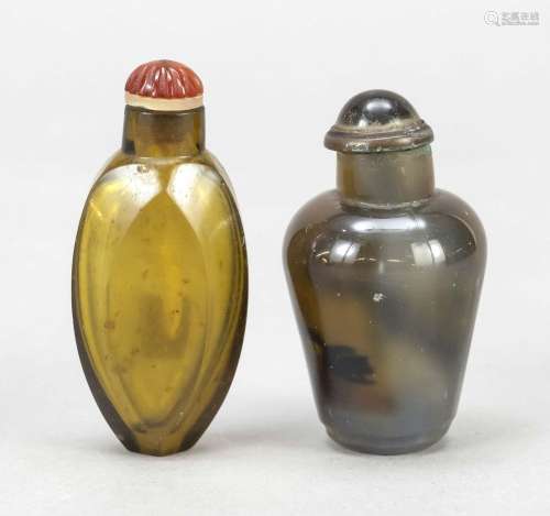 2 Snuffbottles, China, 19th ce