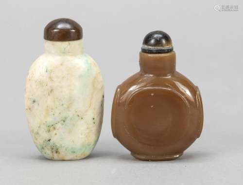 2 Snuffbottles, China, 19th ce