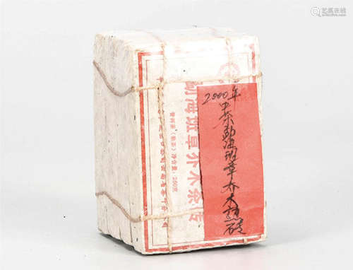 2000年 中茶勐海班章乔木普洱熟茶砖