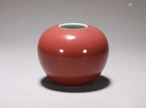 Copper Red Waterpot Yongzheng Style