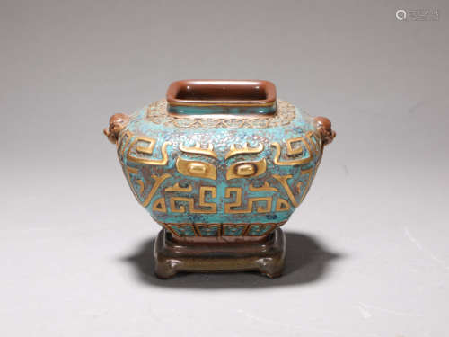Archaistic Form Waterpot Qianlong Style