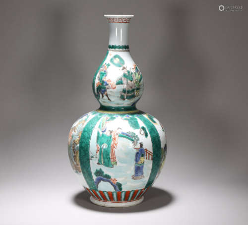 Gourd bottles for colorful characters of Kangxi in the Qing ...