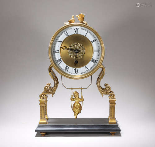 Bronze gilded clocks and watches in Qing Dynasty