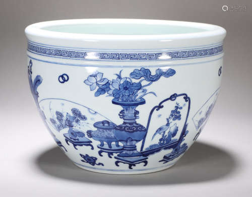 A piece of porcelain in the Qing Dynasty