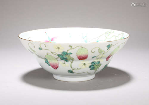 A piece of porcelain in the Qing Dynasty