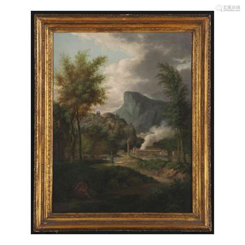 Etienne Allegrain (Parigi, 1644 - Parigi, 1736), Paesaggio l...