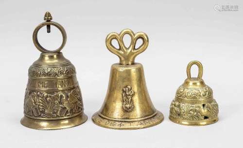 3 bells with Christian motifs, 19th
