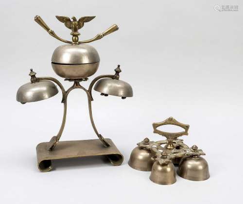 Large 3-fold table bell + altar bel