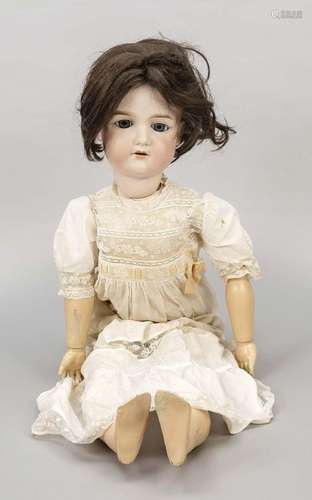 Doll with porcelain head, c. 1900,