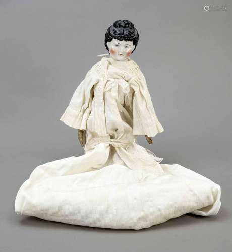 Large doll with porcelain head, 19t