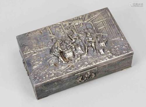 Cigar box, mid-20th century, metal,