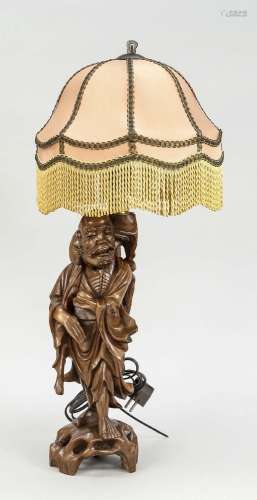 Figural lamp, 20th century, shaft a