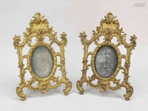 Pair of statue frames, 19th century