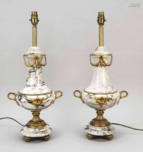 Pair of lamp stands, probably Franc