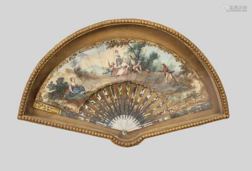 A magnificent fan, probably French,