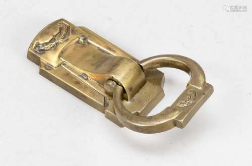 Bell handle, around 1900, bronze/br