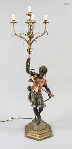 Figural lamp, 20th century, figure