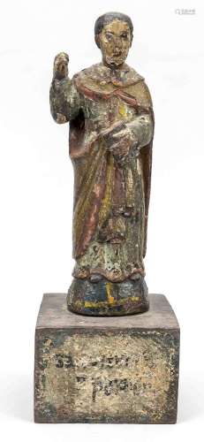 Figure of a saint on a pedestal, pr