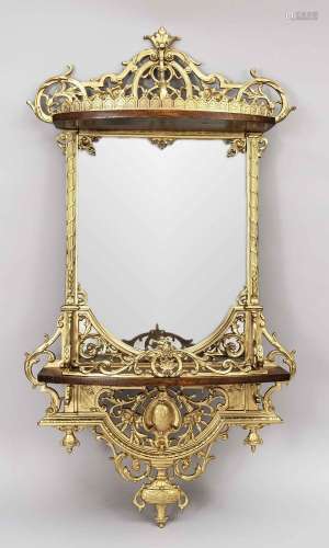 Mirror, mid 19th century, gold-bron