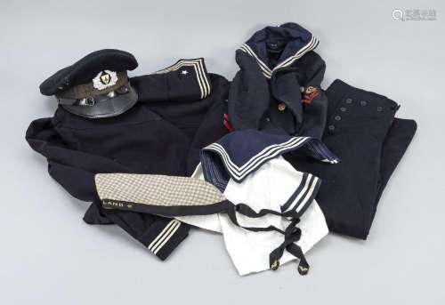 Uniform of a sailor in cardboard bo