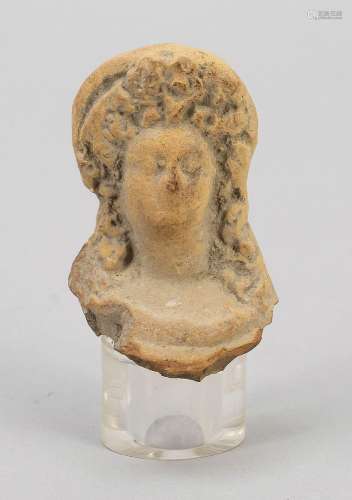 Terracotta head, Greek, probably 40