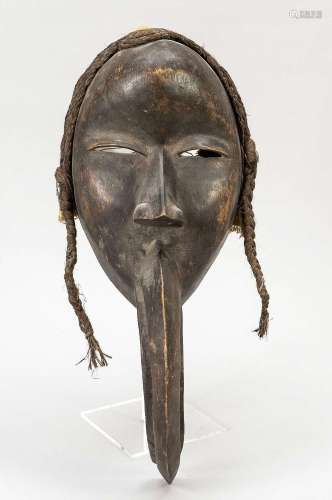 African cult mask with prominent bi