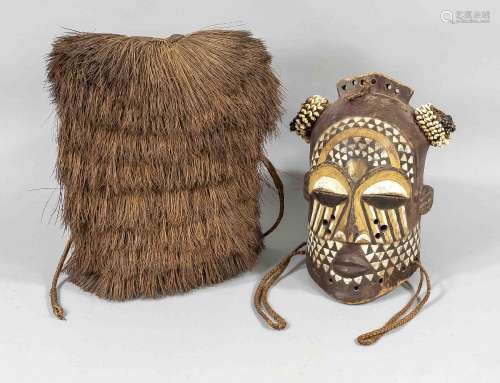 mask helmet and backpack Africa, wo