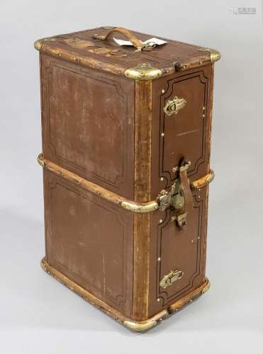 Large travel trunk, early 20th cent