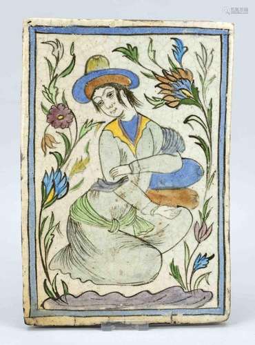 Tile in 18th century style, Safavid