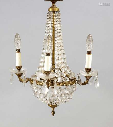 Crystal chandelier, mid-20th centur