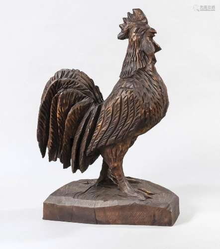 Oversized cock, 20th century, wood
