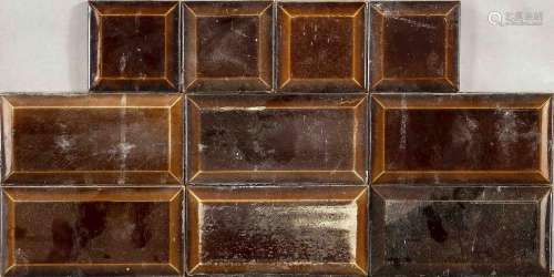 160 brown tiles, c. 1910, monochrom