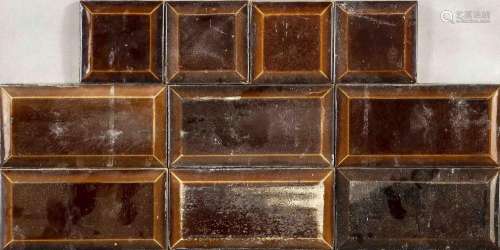 150 brown tiles, c. 1910, monochrom