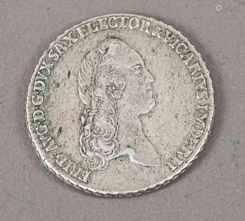 Silver Coin Saxony, 2/3 Thaler Frie